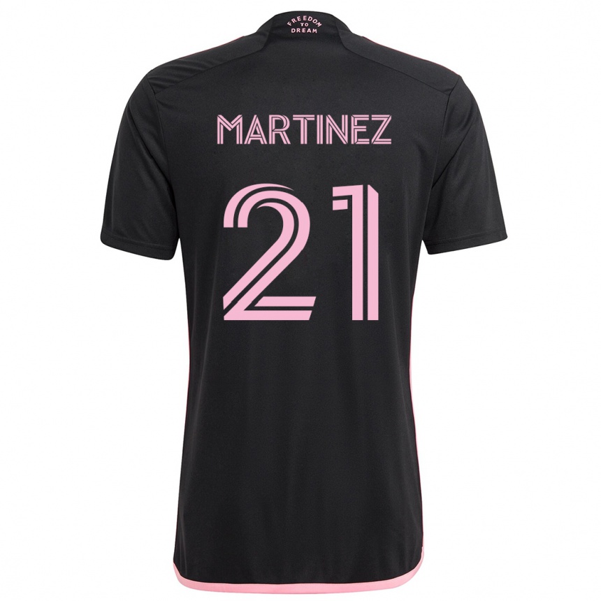 Men Football Derrek Martinez #21 Black Away Jersey 2024/25 T-Shirt Canada