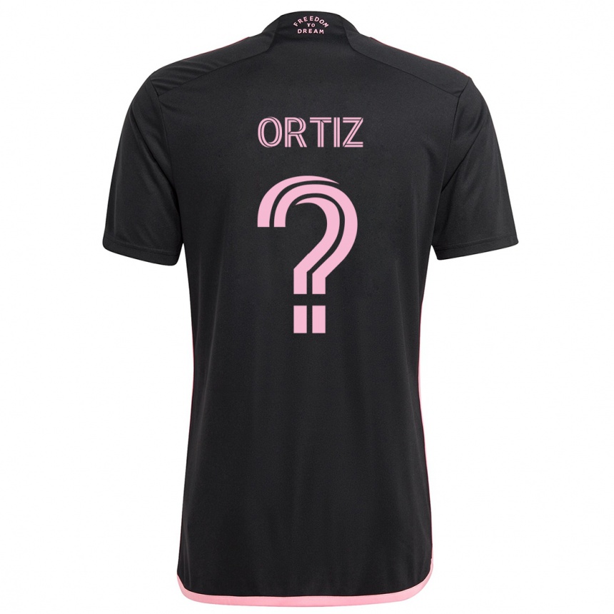 Homme Football Maillot Cristian Ortiz #0 Noir Tenues Extérieur 2024/25 Canada