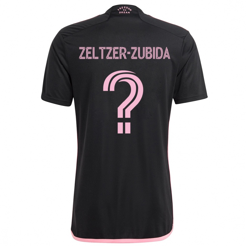 Men Football Idoh Zeltzer-Zubida #0 Black Away Jersey 2024/25 T-Shirt Canada