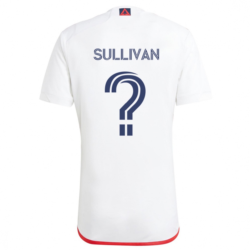 Men Football Mason Sullivan #0 White Red Away Jersey 2024/25 T-Shirt Canada