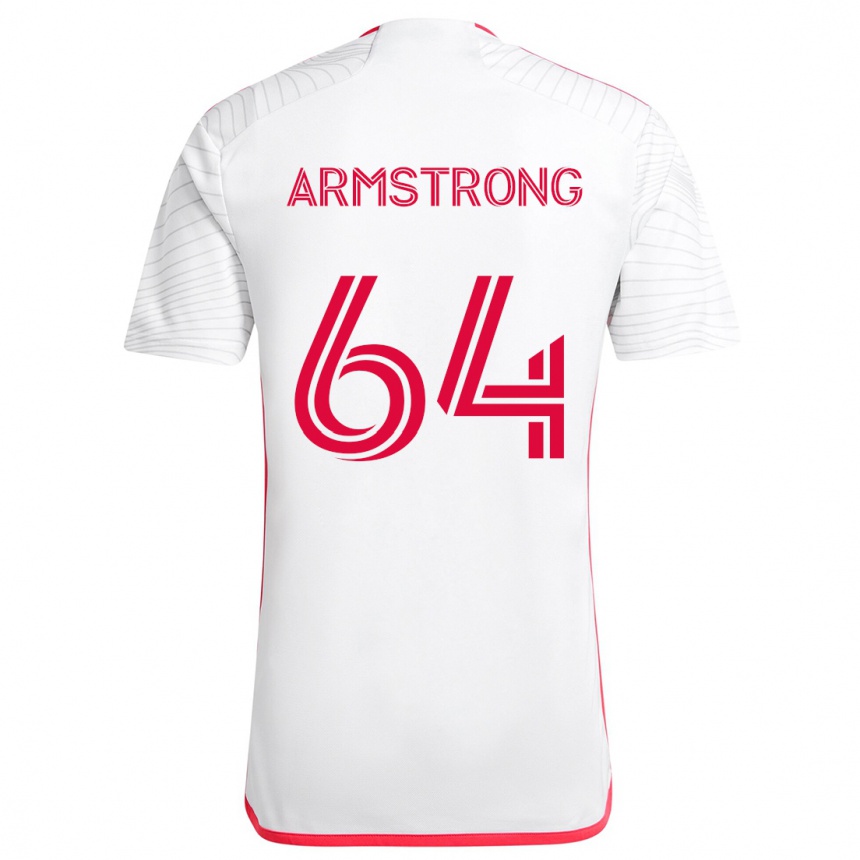 Homme Football Maillot Dida Armstrong #64 Blanc Rouge Tenues Extérieur 2024/25 Canada