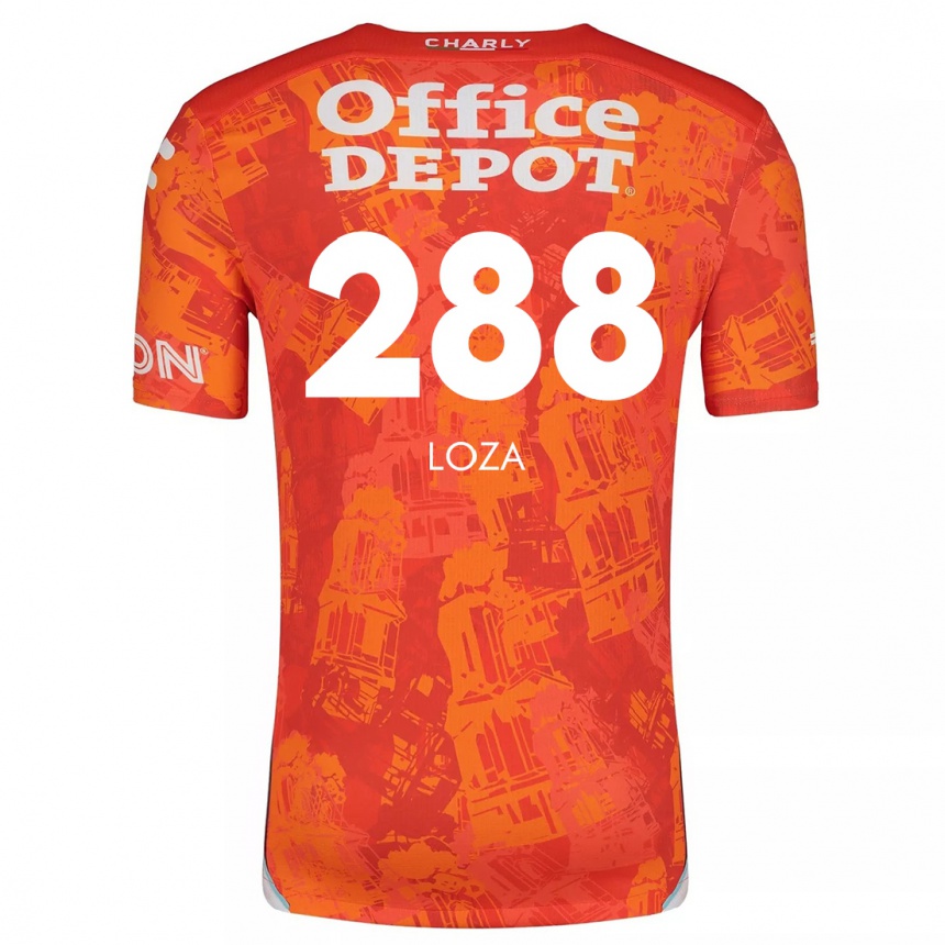 Men Football Santino Loza #288 Orange White Away Jersey 2024/25 T-Shirt Canada