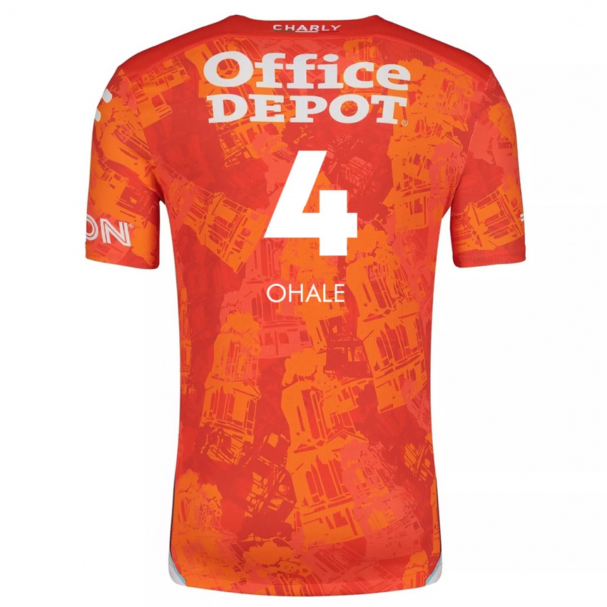 Homme Football Maillot Osinachi Ohale #4 Orange White Tenues Extérieur 2024/25 Canada