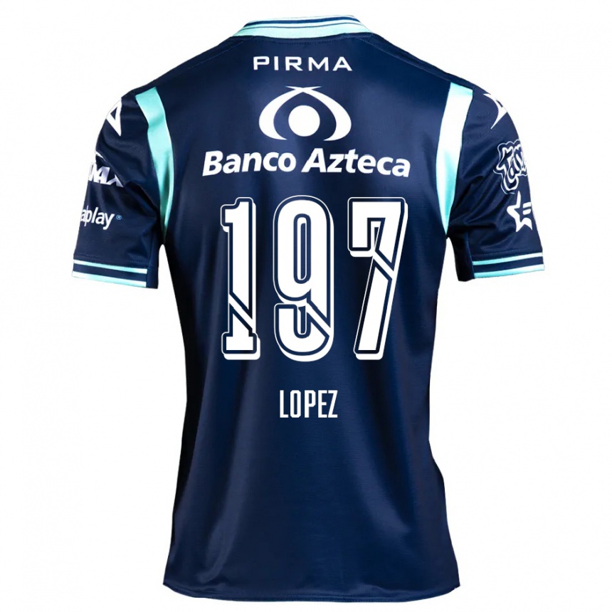 Homme Football Maillot Sebastián López #197 Bleu Marine Tenues Extérieur 2024/25 Canada