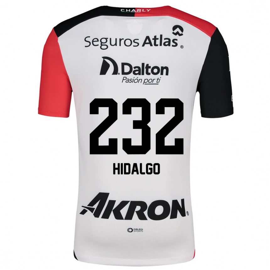 Men Football Óscar Hidalgo #232 White Red Black Away Jersey 2024/25 T-Shirt Canada