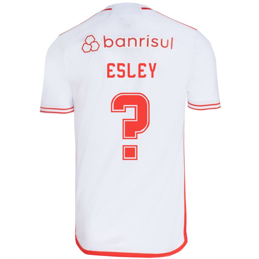 Homme Football Maillot Esley #0 Blanc Rouge Tenues Extérieur 2024/25 Canada