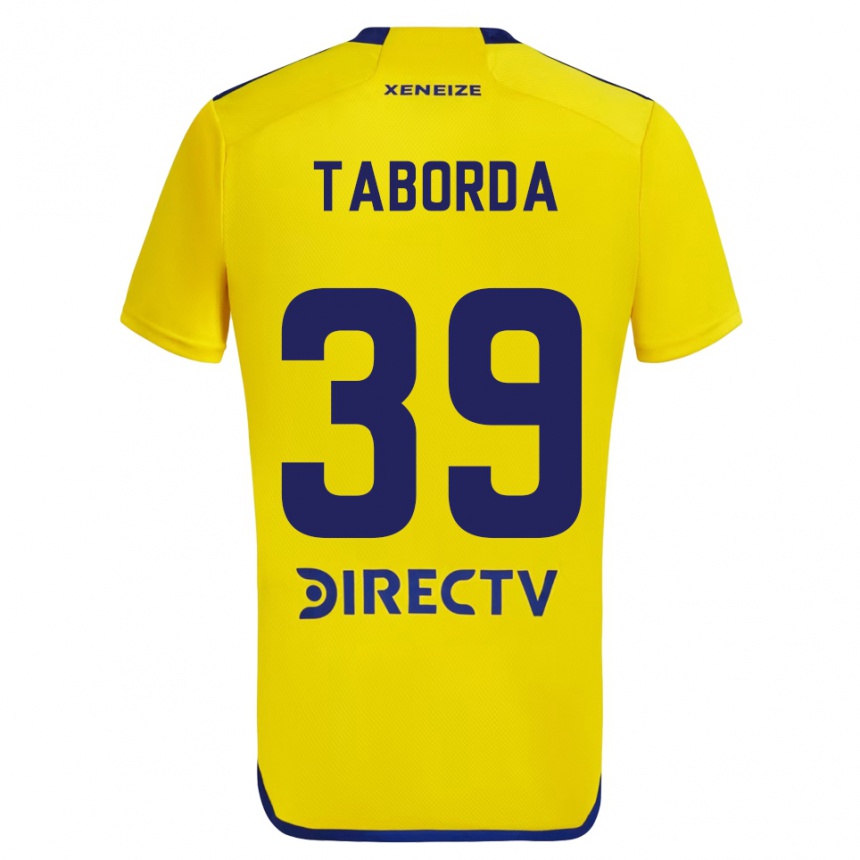 Men Football Vicente Taborda #39 Yellow Blue Away Jersey 2024/25 T-Shirt Canada