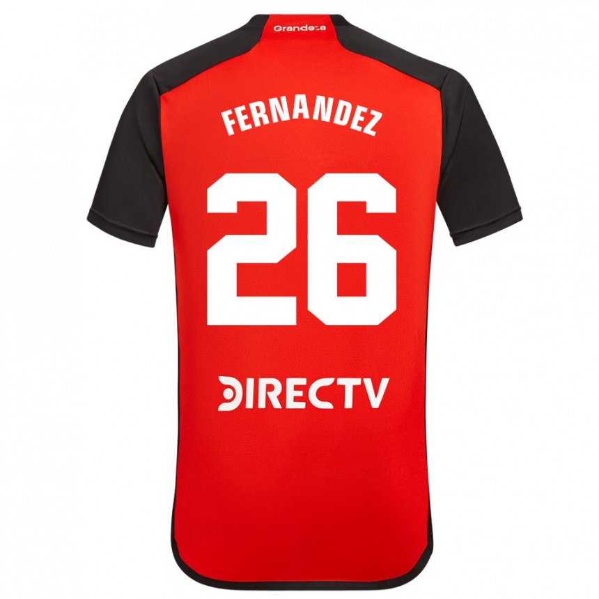 Men Football Nacho Fernández #26 Red Black White Away Jersey 2024/25 T-Shirt Canada