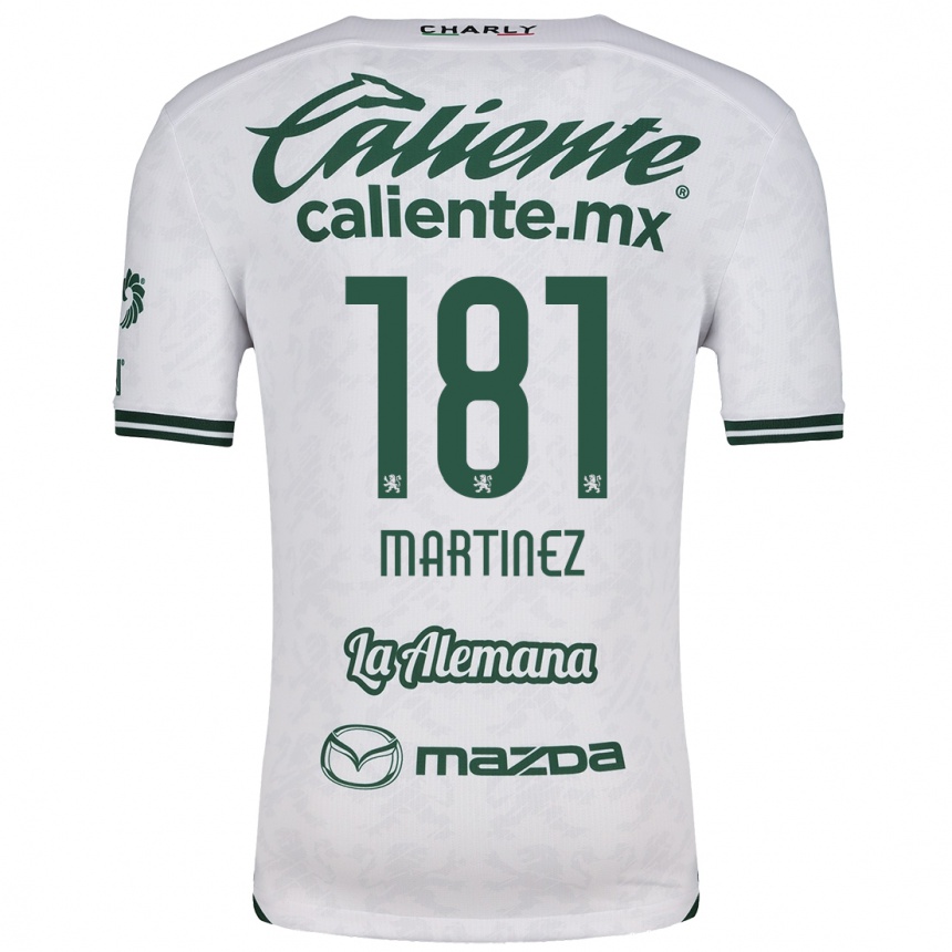 Homme Football Maillot Irving Martínez #181 Blanc Vert Tenues Extérieur 2024/25 Canada