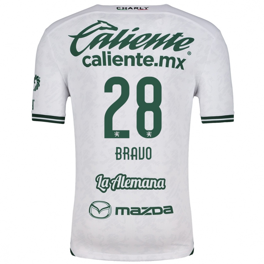 Men Football Ruth Bravo #28 White Green Away Jersey 2024/25 T-Shirt Canada