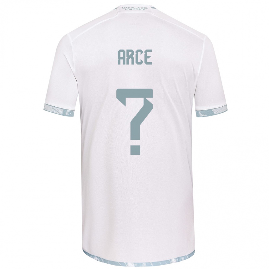 Homme Football Maillot Agustín Arce #0 Blanc Gris Tenues Extérieur 2024/25 Canada