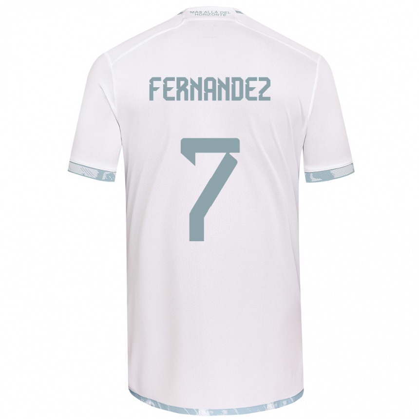 Men Football Rebeca Fernández #7 White Grey Away Jersey 2024/25 T-Shirt Canada