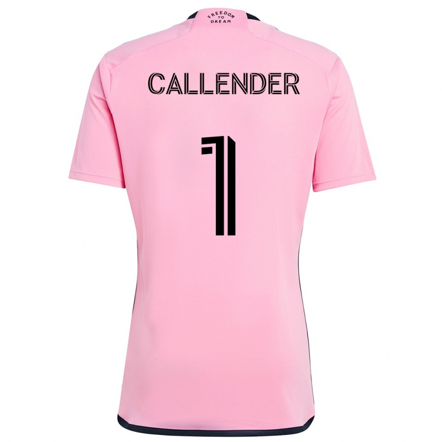 Women Football Drake Callender #1 Pink Home Jersey 2024/25 T-Shirt Canada