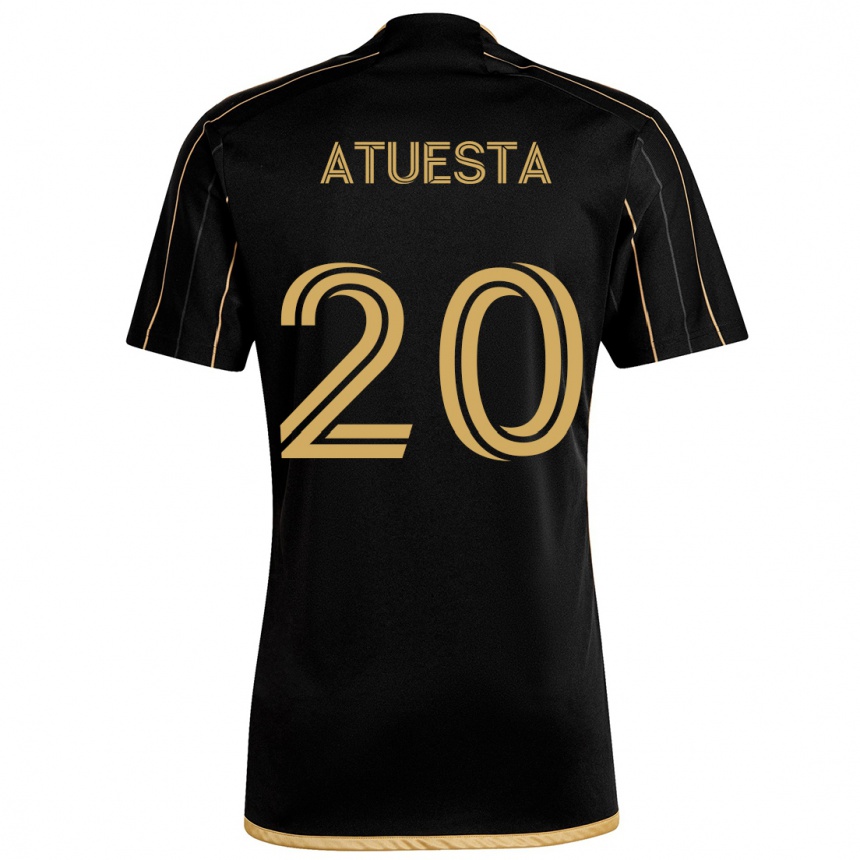 Women Football Eduard Atuesta #20 Black Gold Home Jersey 2024/25 T-Shirt Canada