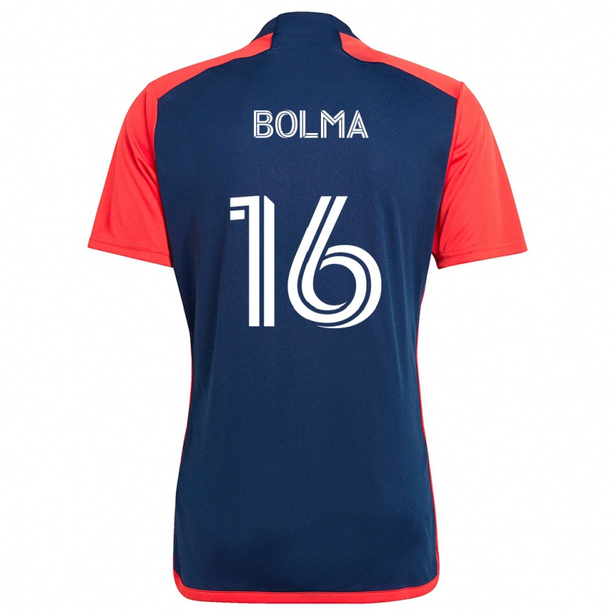 Women Football Josh Bolma #16 Blue Red Home Jersey 2024/25 T-Shirt Canada