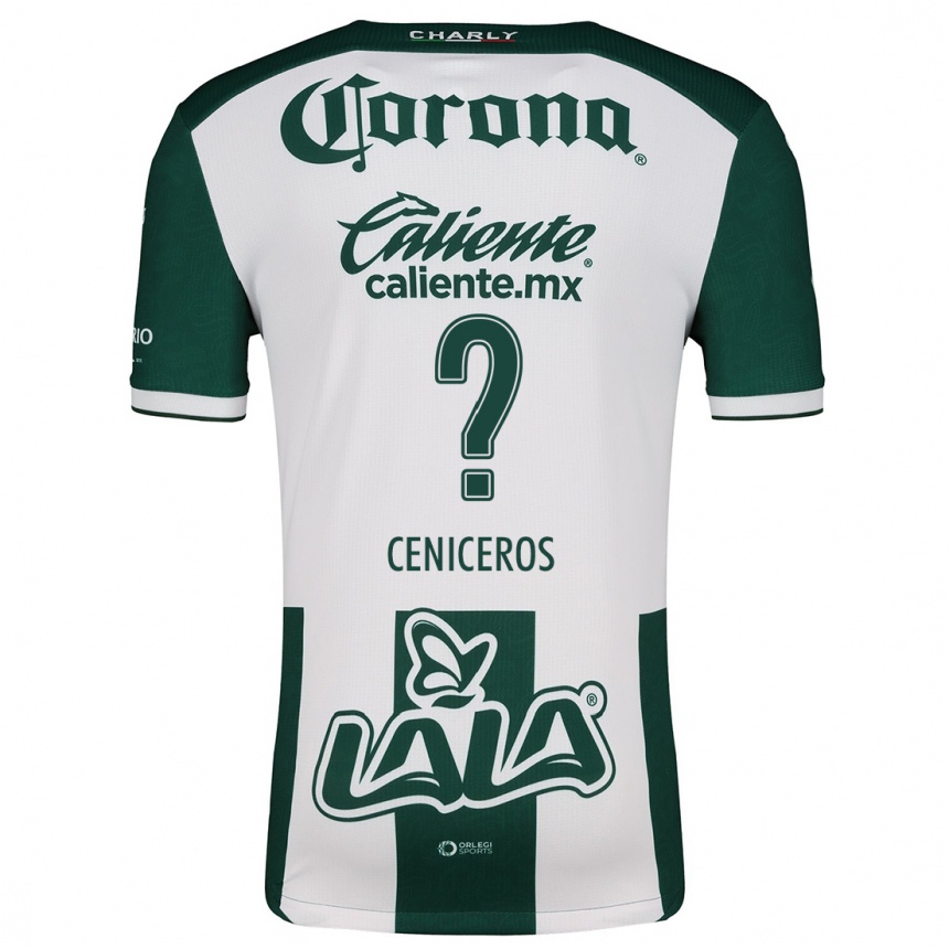 Women Football Carlos Ceniceros #0 Green White Home Jersey 2024/25 T-Shirt Canada