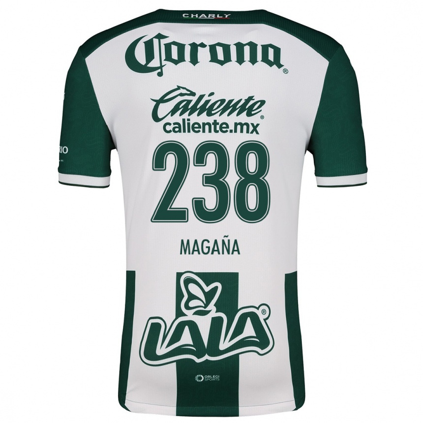 Women Football Emilio Magaña #238 Green White Home Jersey 2024/25 T-Shirt Canada