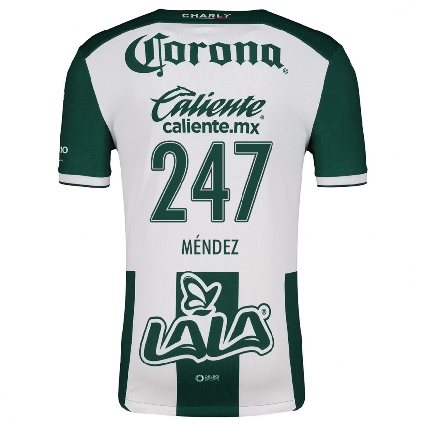 Women Football Owen Méndez #247 Green White Home Jersey 2024/25 T-Shirt Canada