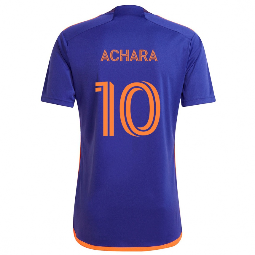 Women Football Ifunanyachi Achara #10 Purple Orange Away Jersey 2024/25 T-Shirt Canada