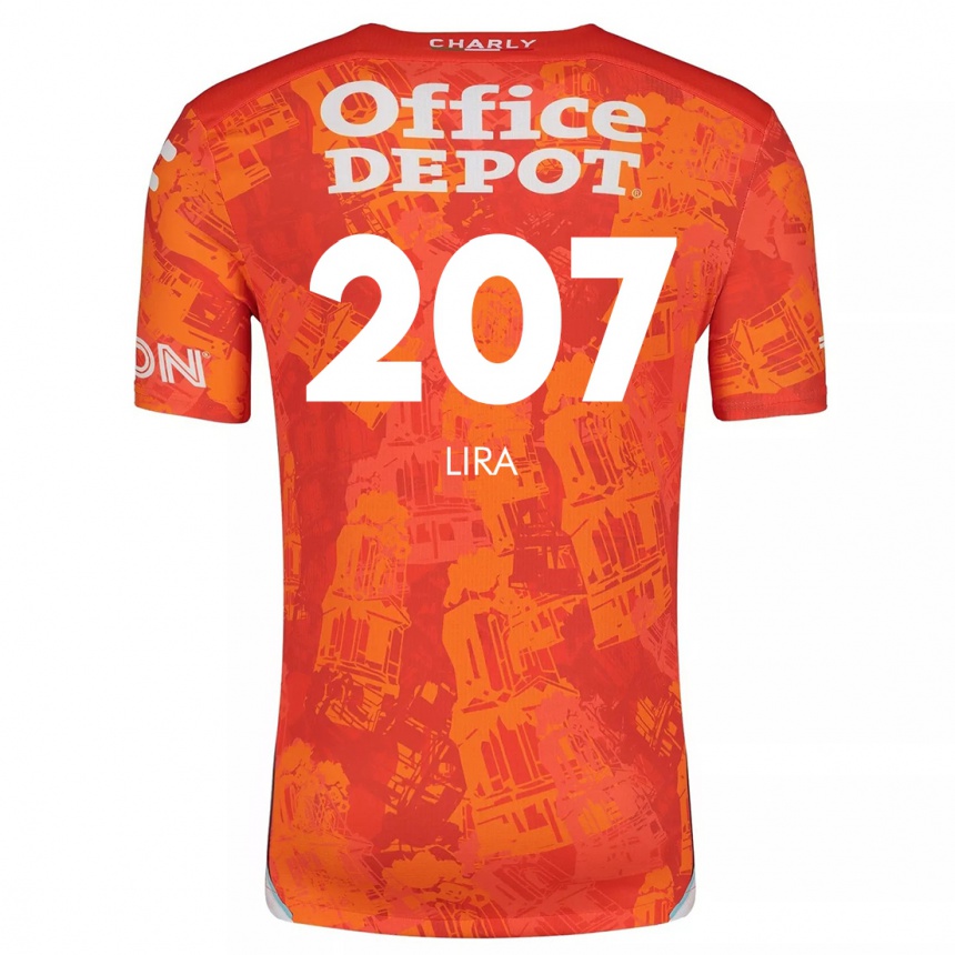 Women Football Almir Lira #207 Orange White Away Jersey 2024/25 T-Shirt Canada