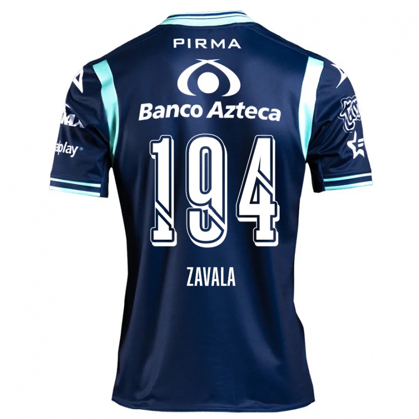 Femme Football Maillot Arath Zavala #194 Bleu Marine Tenues Extérieur 2024/25 Canada