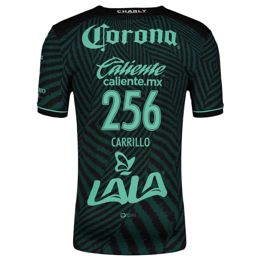 Women Football Stéphano Carrillo #256 Black Green Away Jersey 2024/25 T-Shirt Canada