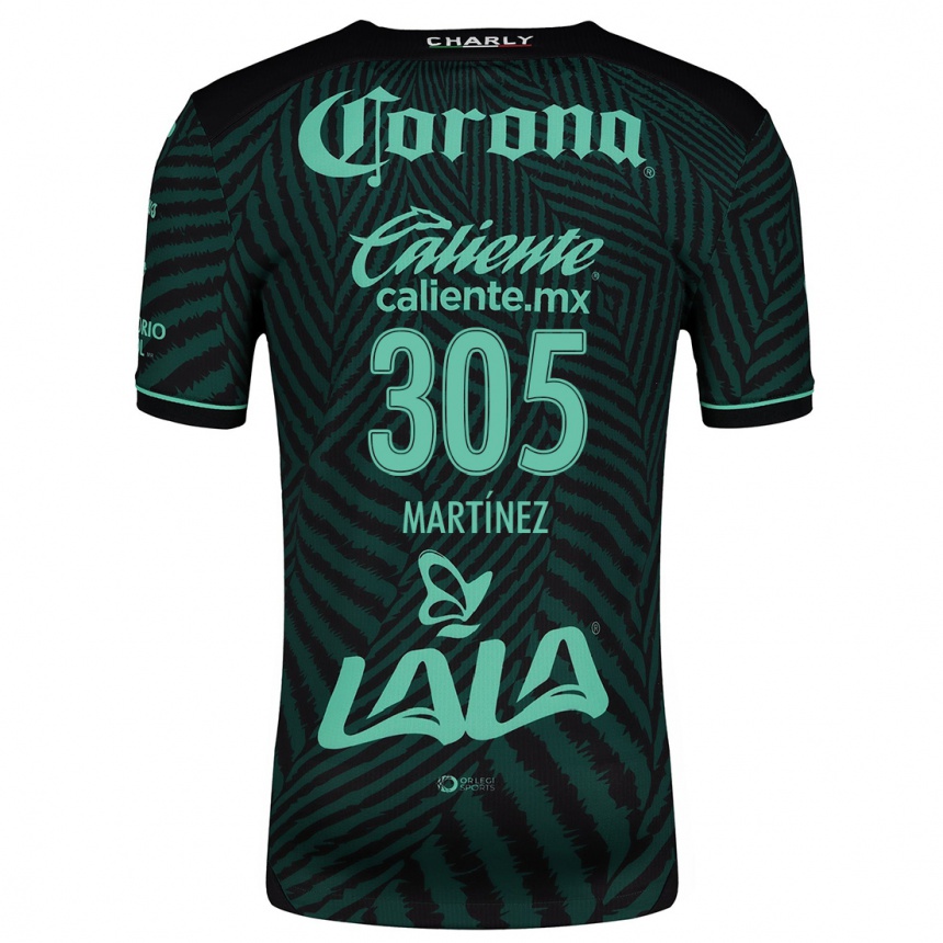 Women Football Cristian Martínez #305 Black Green Away Jersey 2024/25 T-Shirt Canada