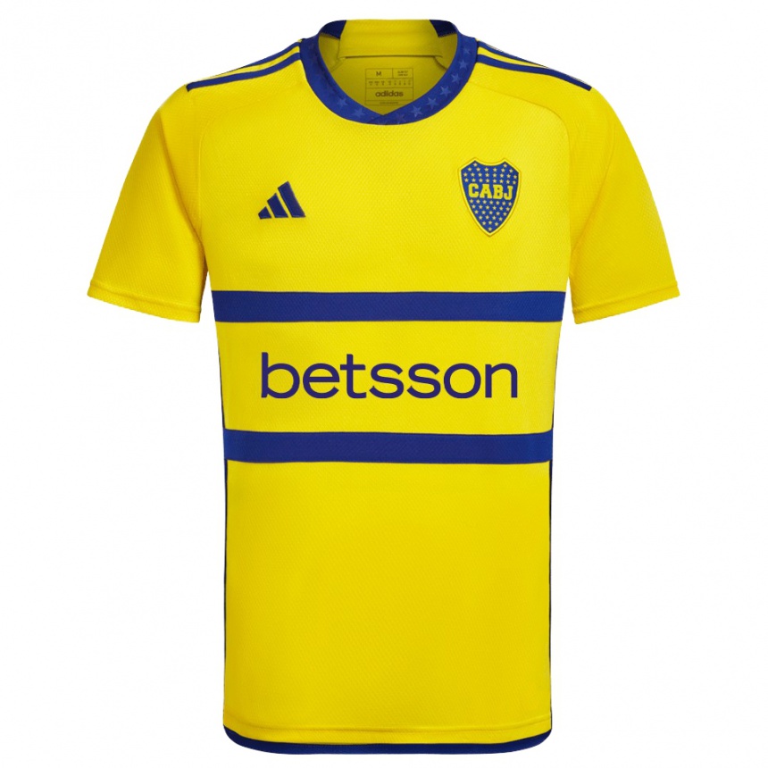 Femme Football Maillot Thomás Bentancor #14 Jaune Bleu Tenues Extérieur 2024/25 Canada