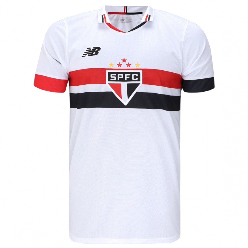 Kids Football Felipe Rissani #0 White Red Black Home Jersey 2024/25 T-Shirt Canada