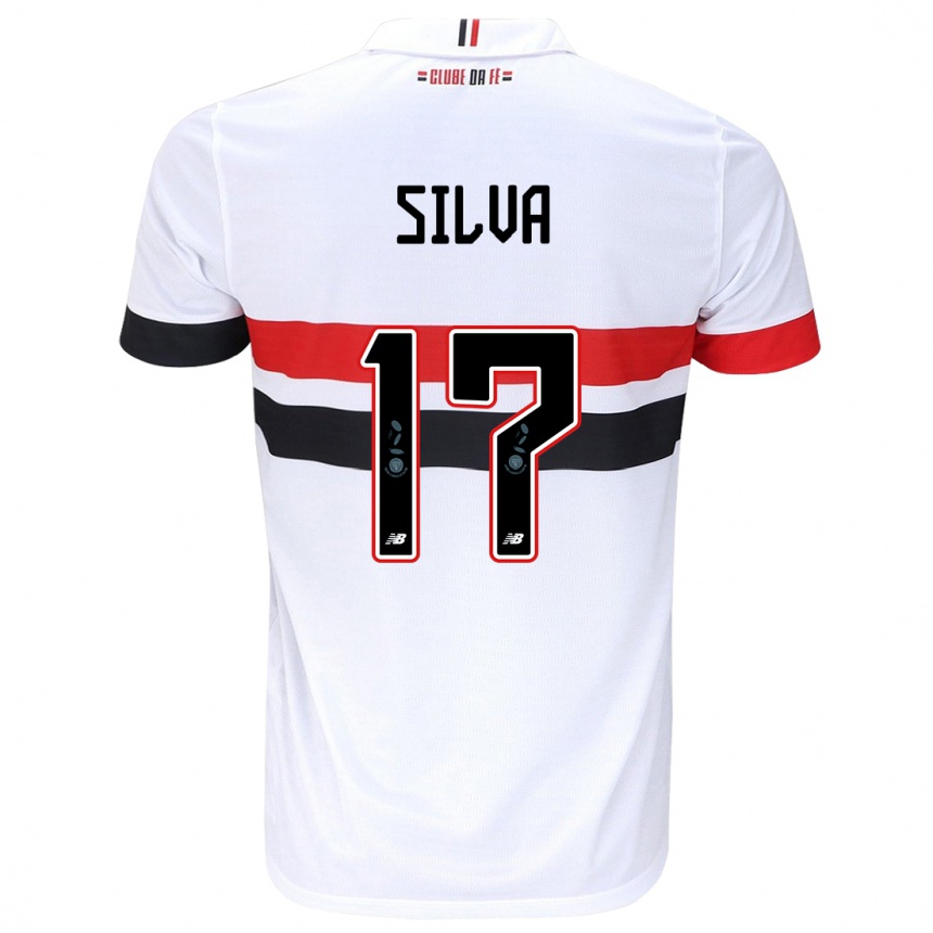 Kids Football André Silva #17 White Red Black Home Jersey 2024/25 T-Shirt Canada