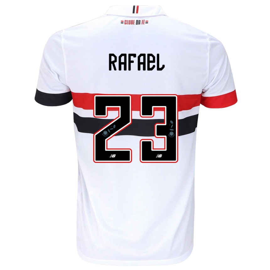 Enfant Football Maillot Rafael #23 Blanc Rouge Noir Tenues Domicile 2024/25 Canada