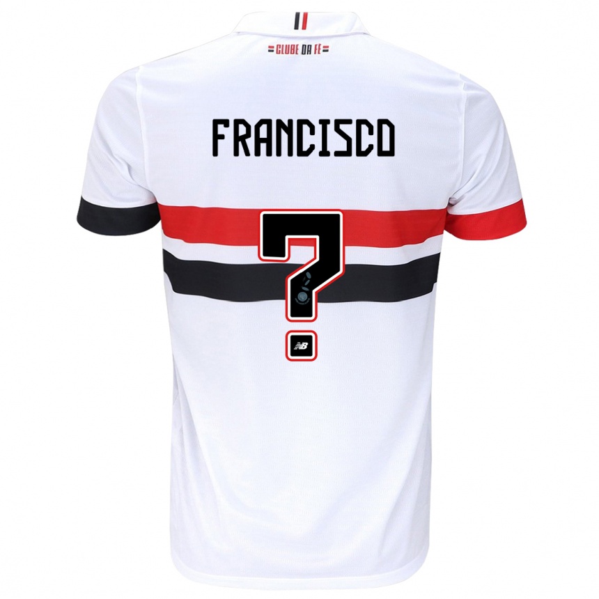 Kids Football Ryan Francisco #0 White Red Black Home Jersey 2024/25 T-Shirt Canada