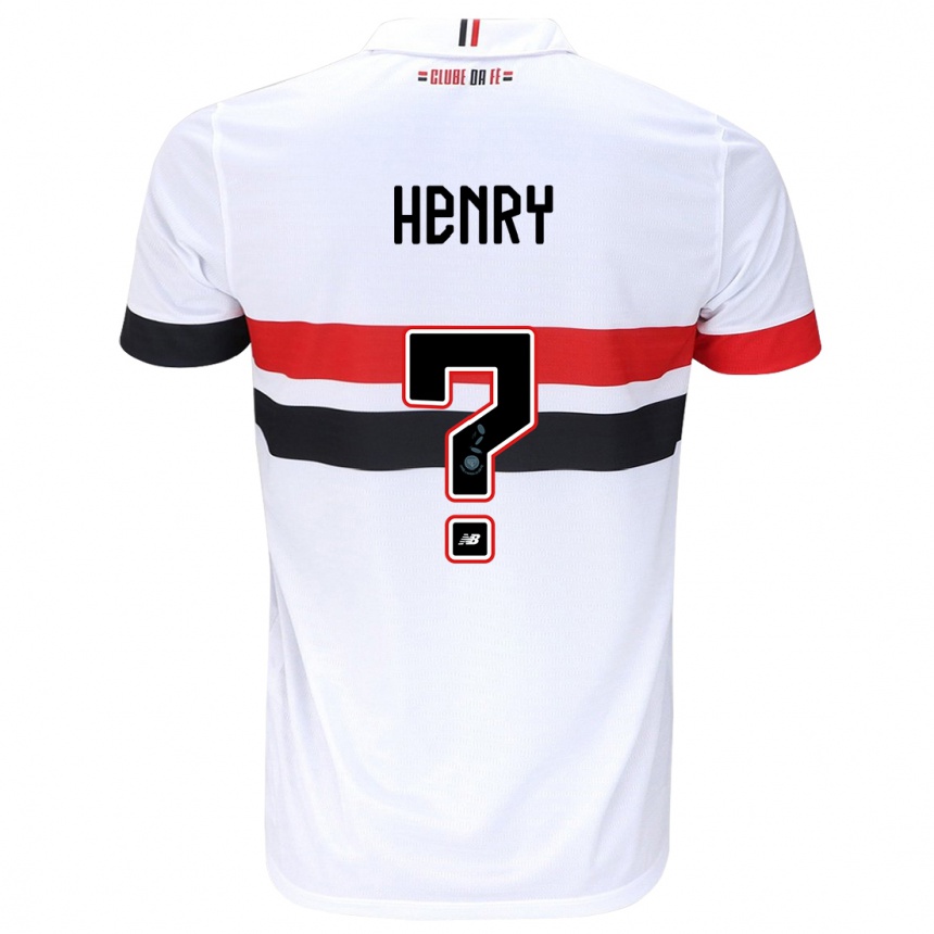 Kids Football Thierry Henry #0 White Red Black Home Jersey 2024/25 T-Shirt Canada