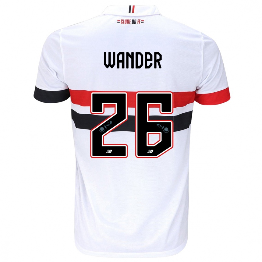 Enfant Football Maillot Talles Wander #26 Blanc Rouge Noir Tenues Domicile 2024/25 Canada