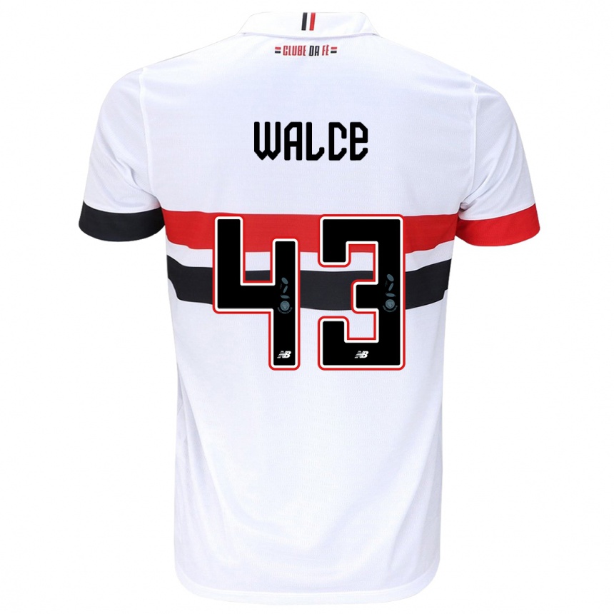 Enfant Football Maillot Walce #43 Blanc Rouge Noir Tenues Domicile 2024/25 Canada