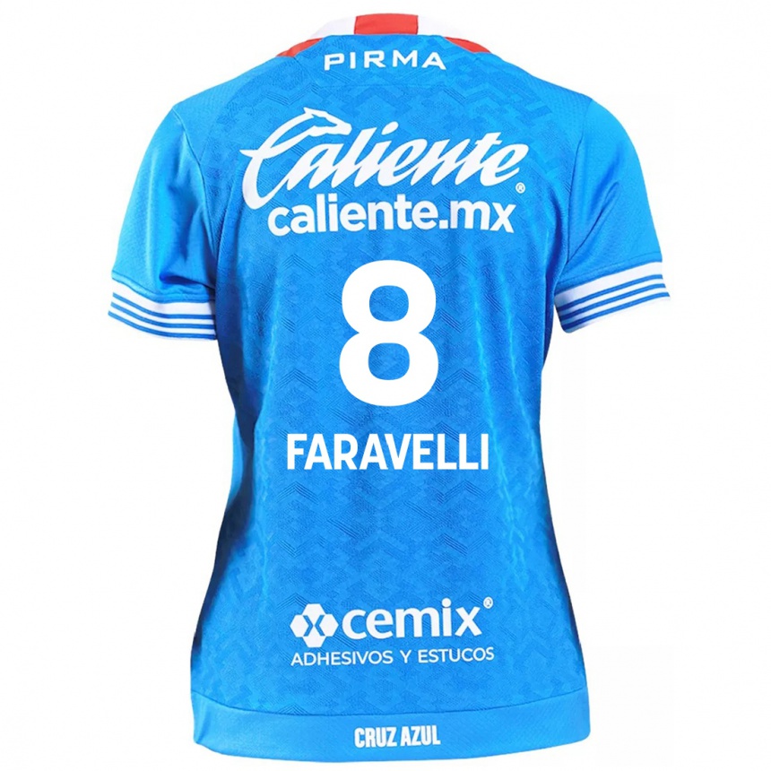 Enfant Football Maillot Lorenzo Faravelli #8 Bleu Ciel Tenues Domicile 2024/25 Canada