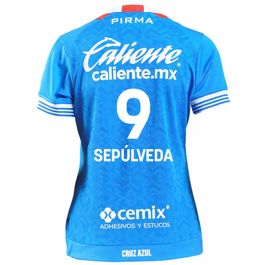 Enfant Football Maillot Ángel Sepúlveda #9 Bleu Ciel Tenues Domicile 2024/25 Canada