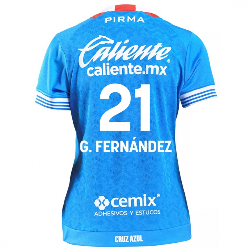 Kids Football Gabriel Fernández #21 Sky Blue Home Jersey 2024/25 T-Shirt Canada