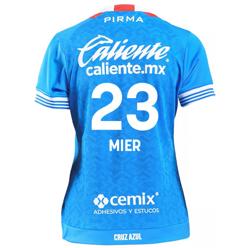 Enfant Football Maillot Kevin Mier #23 Bleu Ciel Tenues Domicile 2024/25 Canada