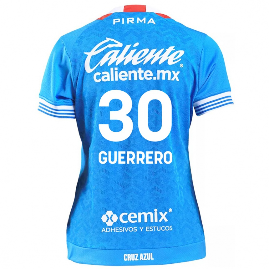 Kids Football Rafael Guerrero #30 Sky Blue Home Jersey 2024/25 T-Shirt Canada