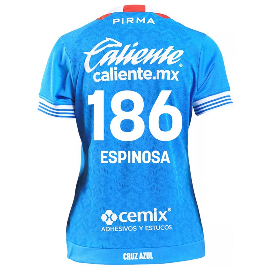 Kids Football Brandón Espinosa #186 Sky Blue Home Jersey 2024/25 T-Shirt Canada