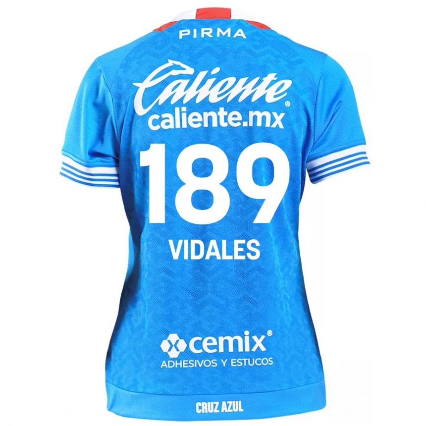 Kids Football Álvaro Vidales #189 Sky Blue Home Jersey 2024/25 T-Shirt Canada