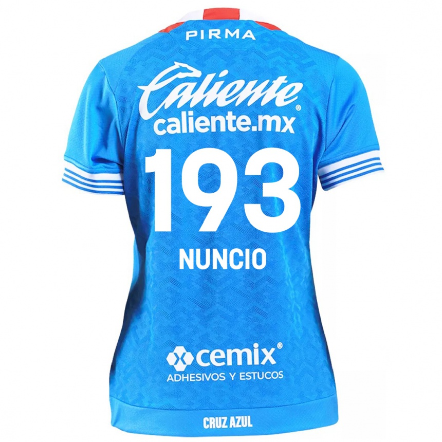 Kids Football Jorge Nuncio #193 Sky Blue Home Jersey 2024/25 T-Shirt Canada