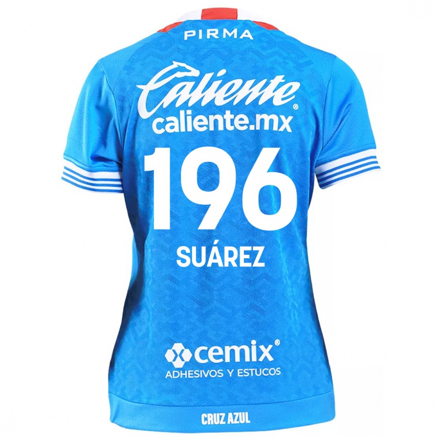 Kids Football Javier Suárez #196 Sky Blue Home Jersey 2024/25 T-Shirt Canada