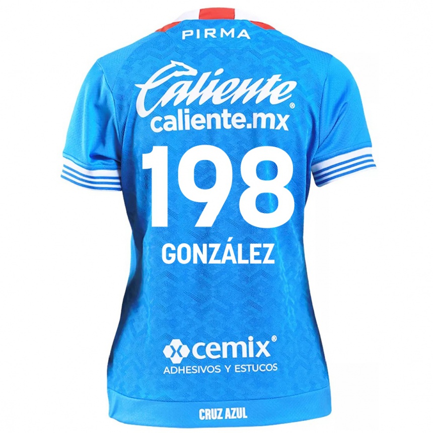 Kids Football Kenneth González #198 Sky Blue Home Jersey 2024/25 T-Shirt Canada