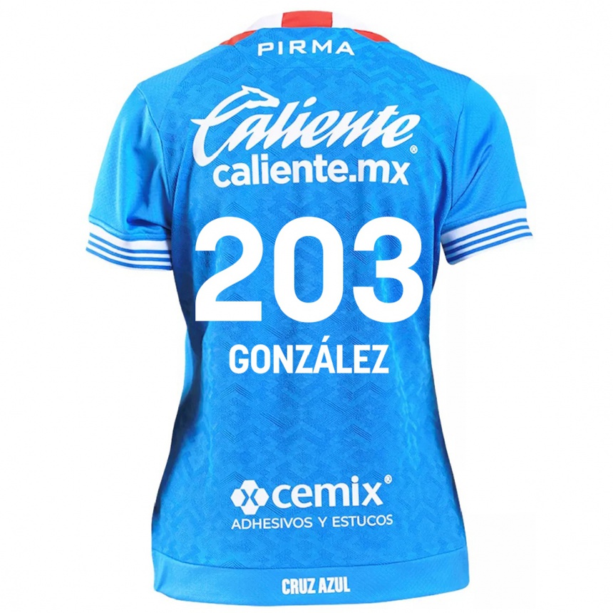 Kids Football Rogelio González #203 Sky Blue Home Jersey 2024/25 T-Shirt Canada