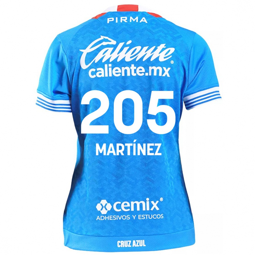 Kids Football César Martínez #205 Sky Blue Home Jersey 2024/25 T-Shirt Canada