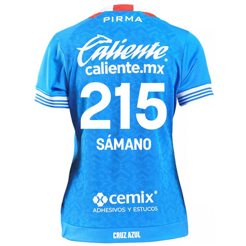 Enfant Football Maillot Fernando Sámano #215 Bleu Ciel Tenues Domicile 2024/25 Canada