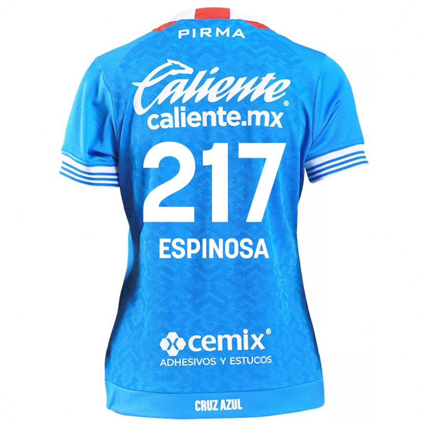 Kids Football Samuel Espinosa #217 Sky Blue Home Jersey 2024/25 T-Shirt Canada