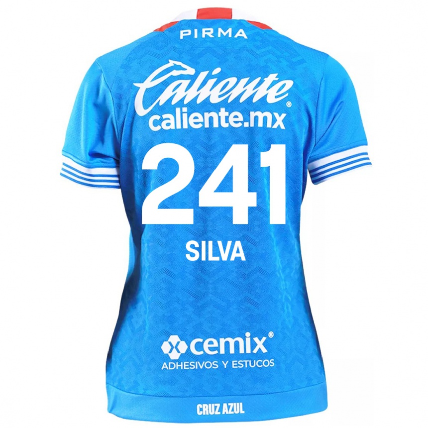 Kids Football Iván Silva #241 Sky Blue Home Jersey 2024/25 T-Shirt Canada